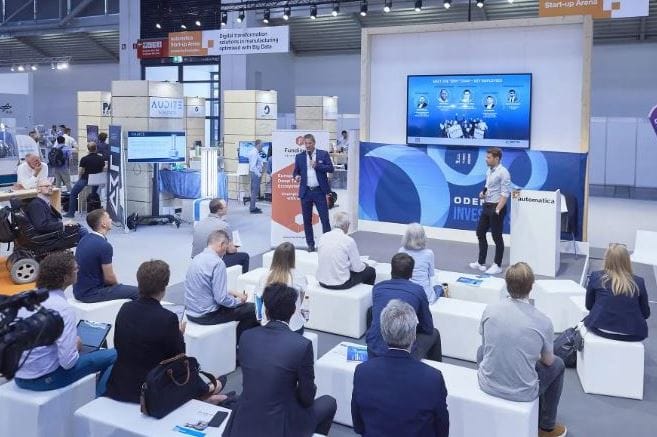 Robotics startups pitching for capital capture the attention of international investors at Automatica